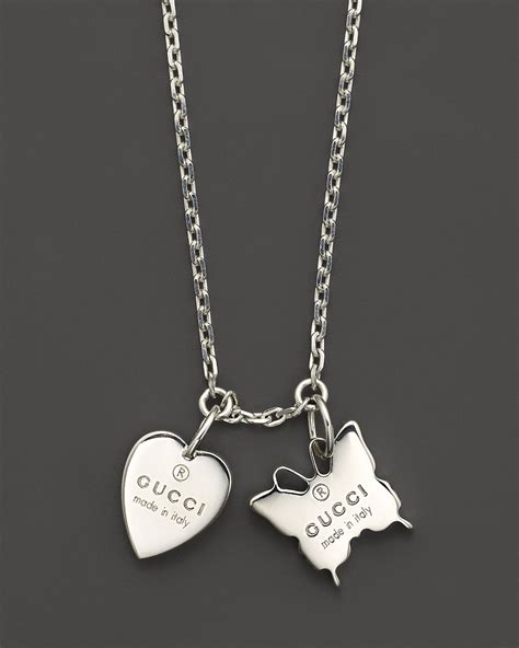 gucci butterfly necklace